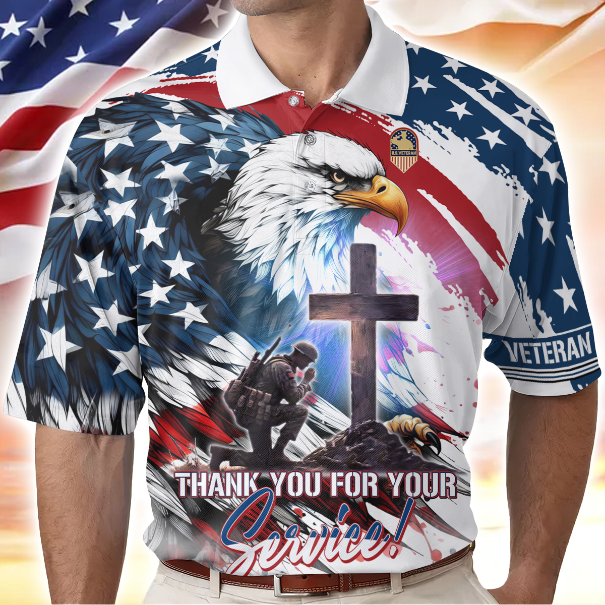 Apparel - Thank You For Your Service! - U.S. VETERAN , Gifts for veterans, easychoo.com