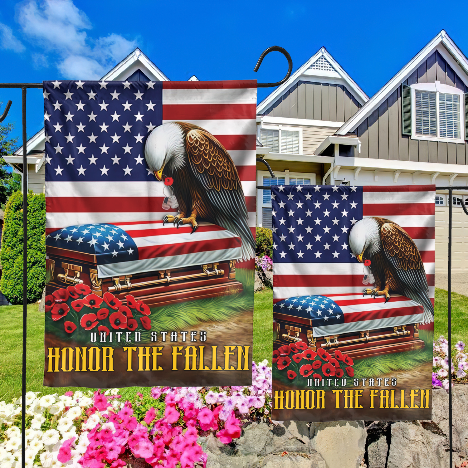 HONOR THE FALLEN VETERAN AMERICAN FLAG , Gifts for veterans, easychoo.com