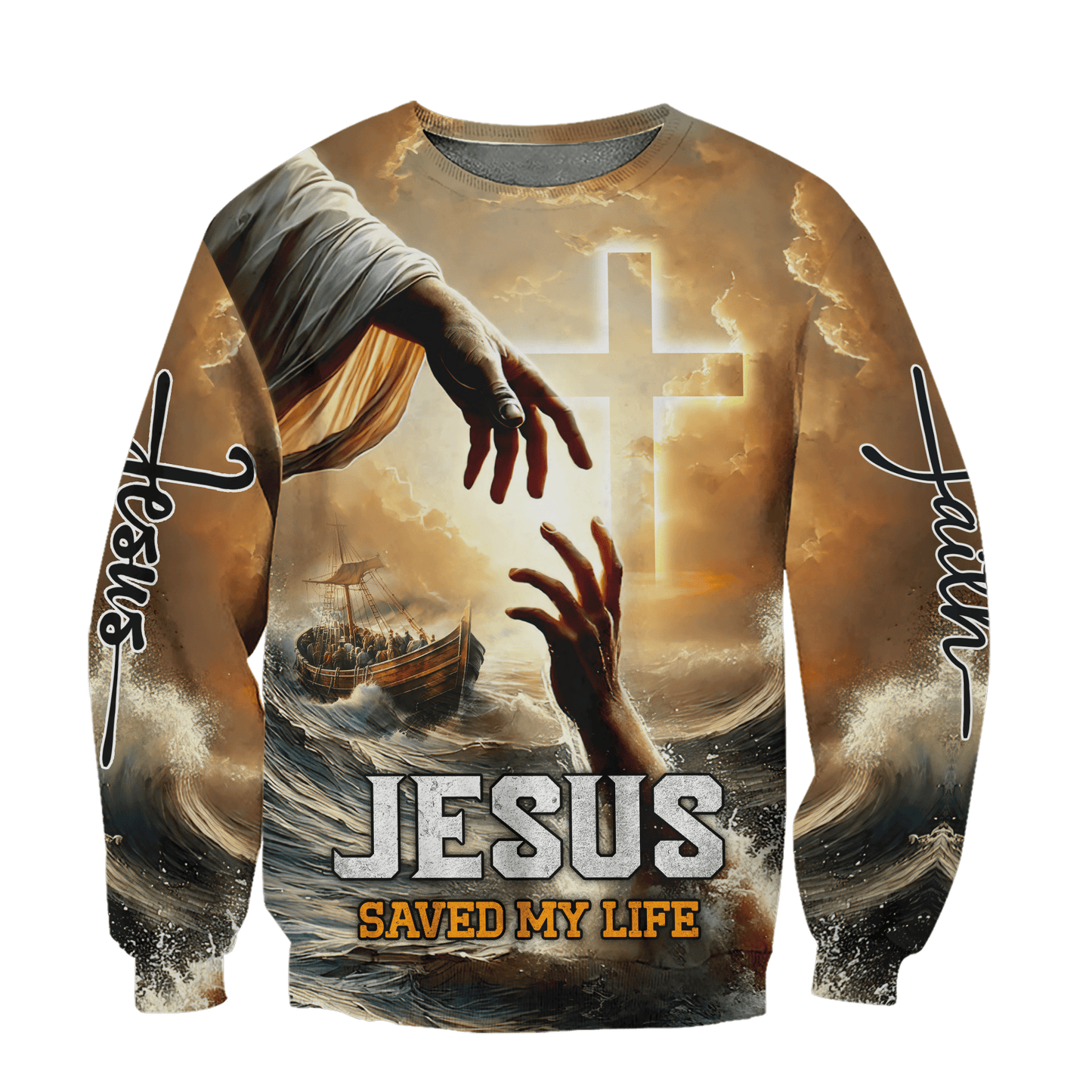 Apparel- Jesus saved my life - All Over Prints Hawaiian Shirt