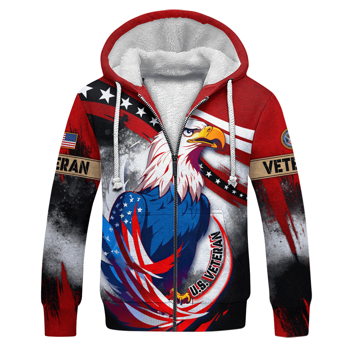Apparel Veterans Zip Hoodie, Best Gifts For Veterans, Father's Day, Veterans Day, Gifts For Dad, Gifts For Husband Veteran , Gifts for veterans, easychoo.com