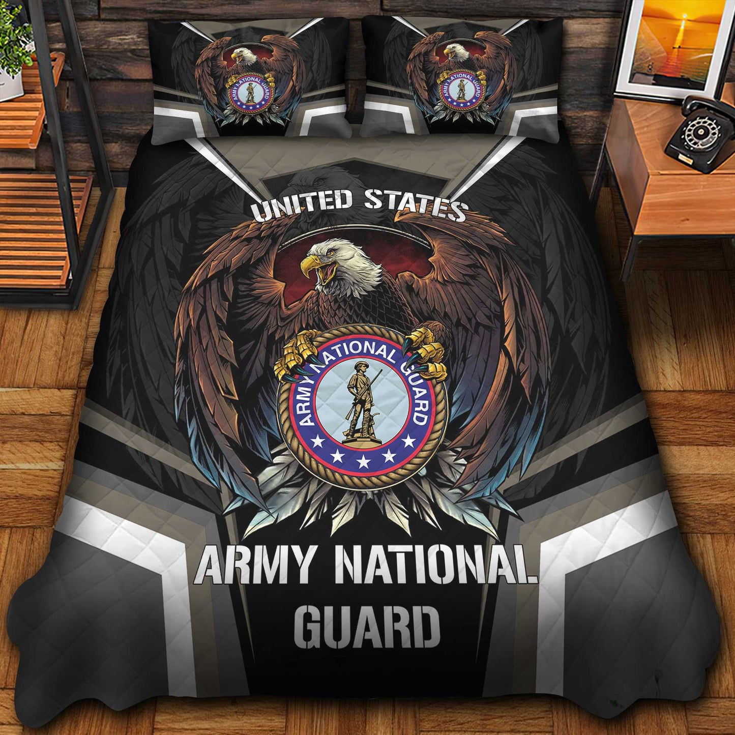 Premium Eagle US Veterans Bedding Set, Gifts For Independence Day, Father's Day, Veterans Day, Gifts For Dad, Gifts For Husband Veteran da290702
