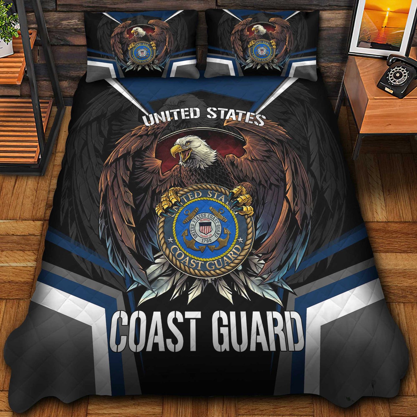 Premium Eagle US Veterans Bedding Set, Gifts For Independence Day, Father's Day, Veterans Day, Gifts For Dad, Gifts For Husband Veteran da290702