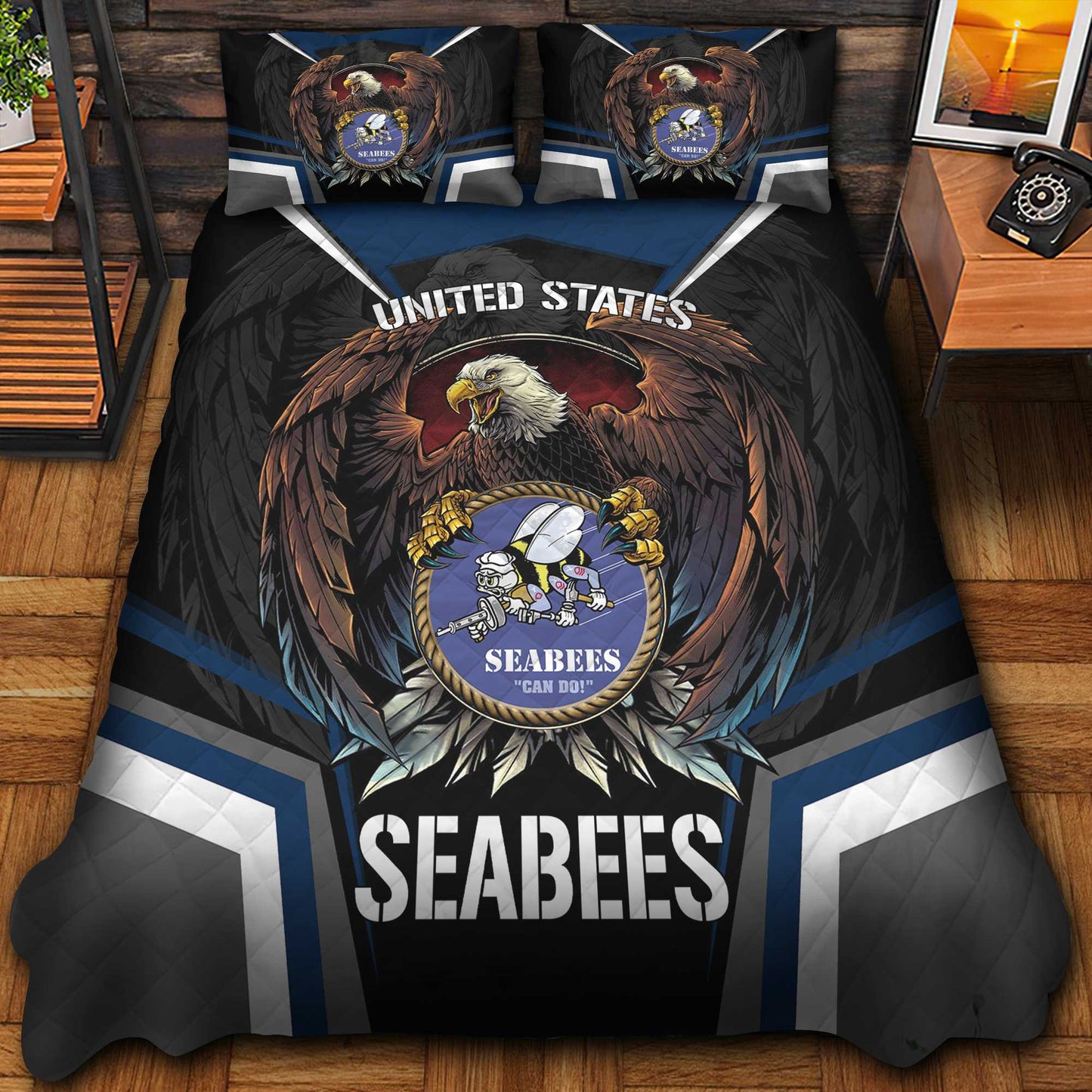 Premium Eagle US Veterans Bedding Set, Gifts For Independence Day, Father's Day, Veterans Day, Gifts For Dad, Gifts For Husband Veteran da290702