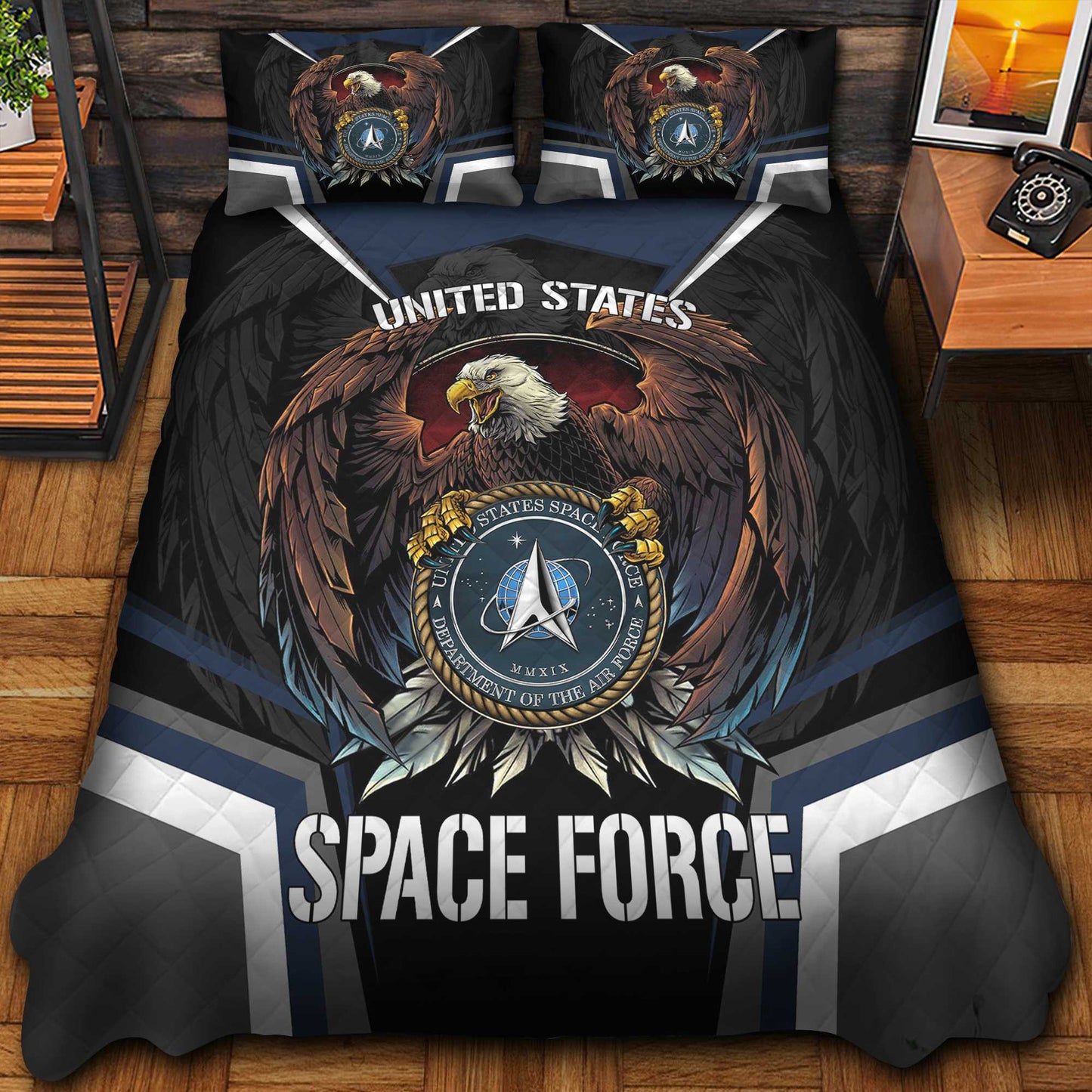 Premium Eagle US Veterans Bedding Set, Gifts For Independence Day, Father's Day, Veterans Day, Gifts For Dad, Gifts For Husband Veteran da290702