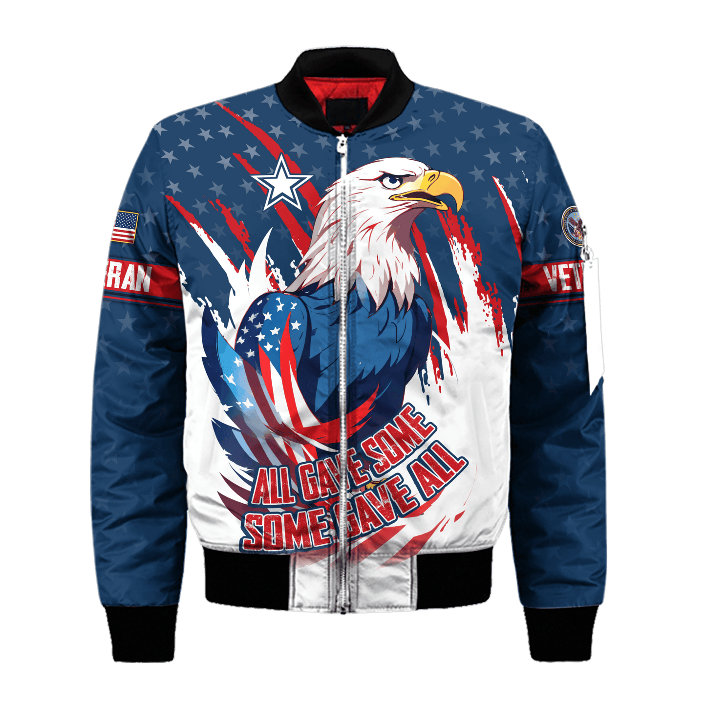 U.S. Veterans, All Gave Some - Some Gave All, Zip Hoodie , Gifts for veterans