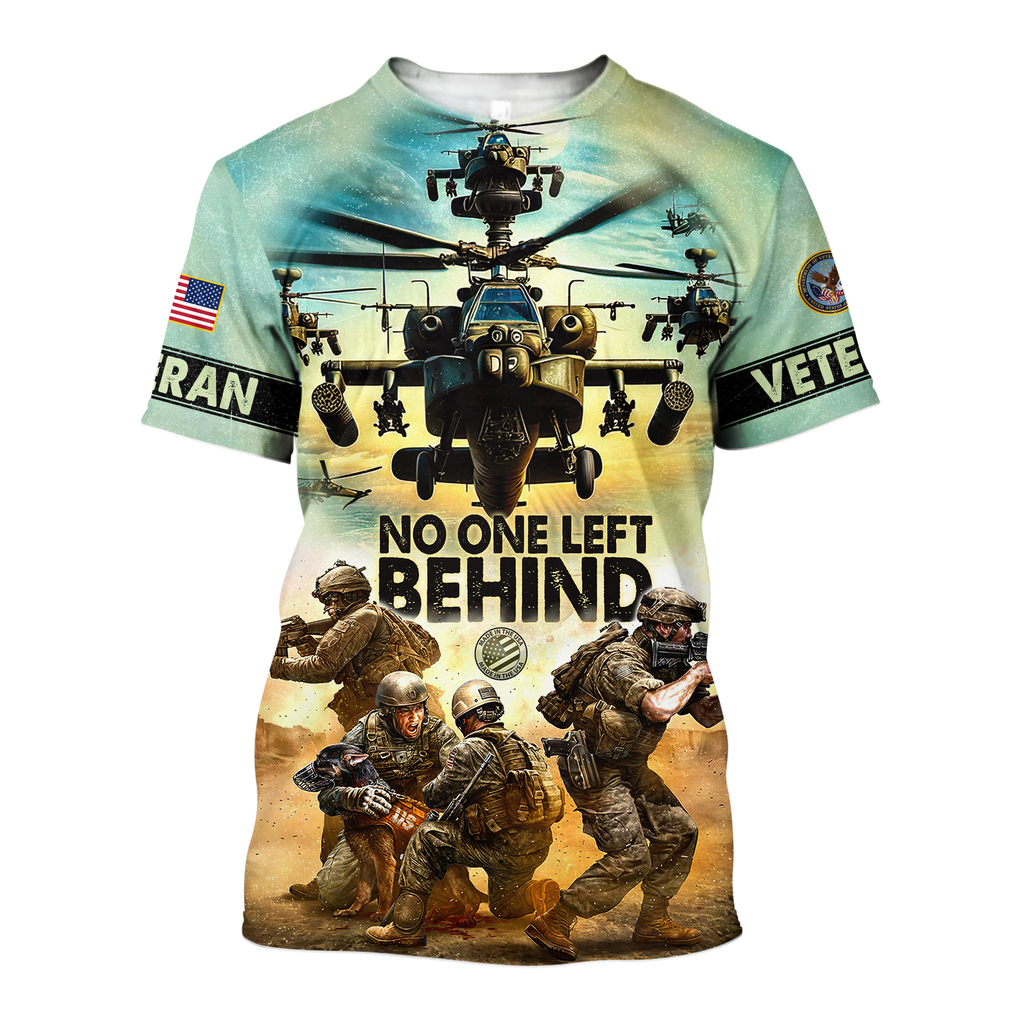 U.S. Veterans, No One Left Behind, Zip Hoodie , Gifts for veterans