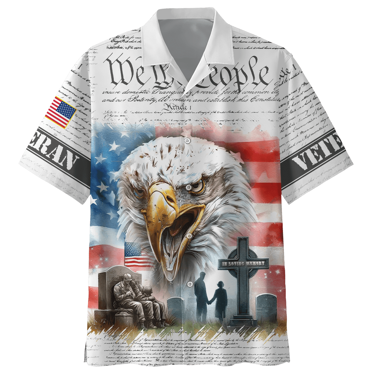 Proudly Served US Veterans, We The People, Zip Hoodie