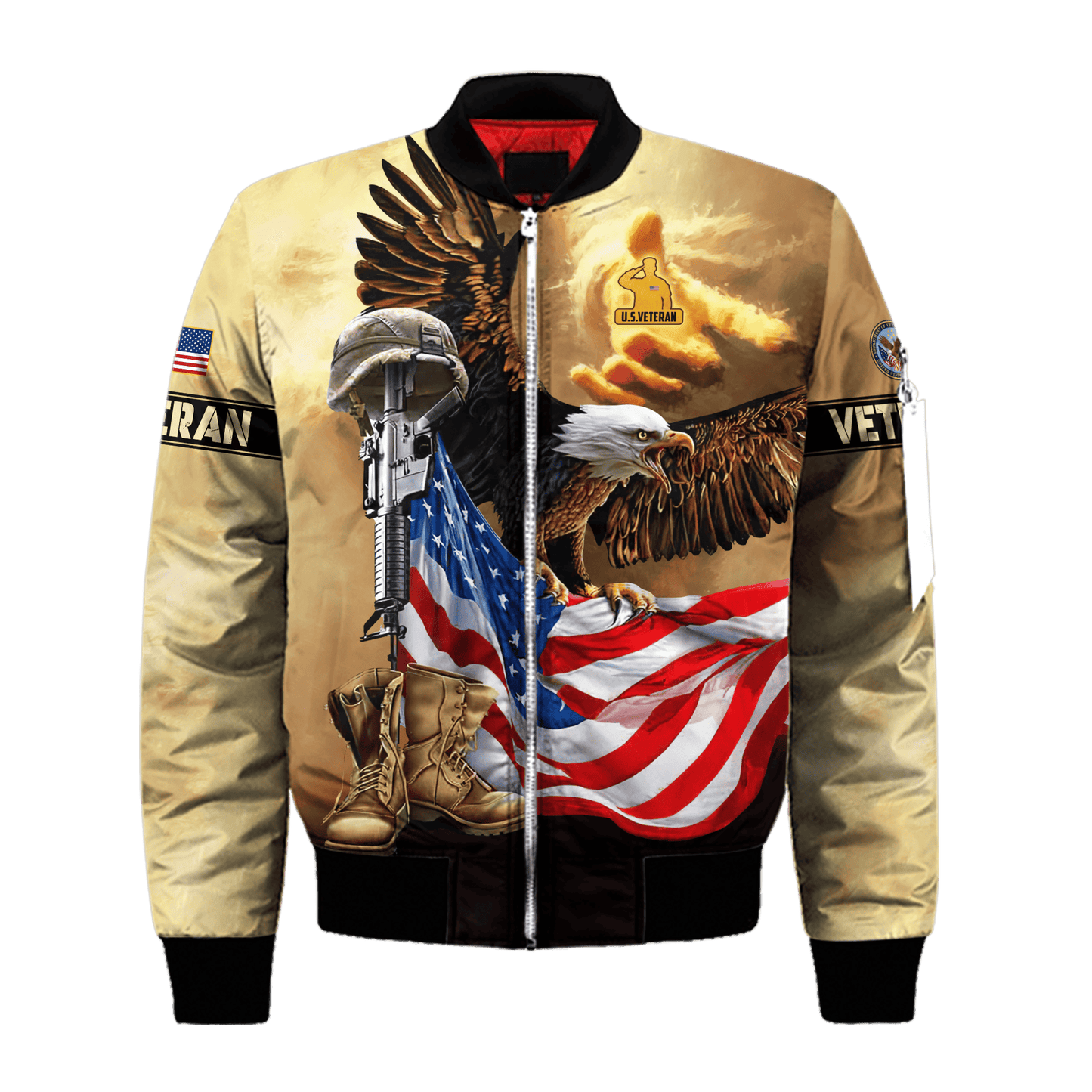 Proudly Served US Veterans, Honor The Fallen, Hawaiian Shirt, easychoo.com