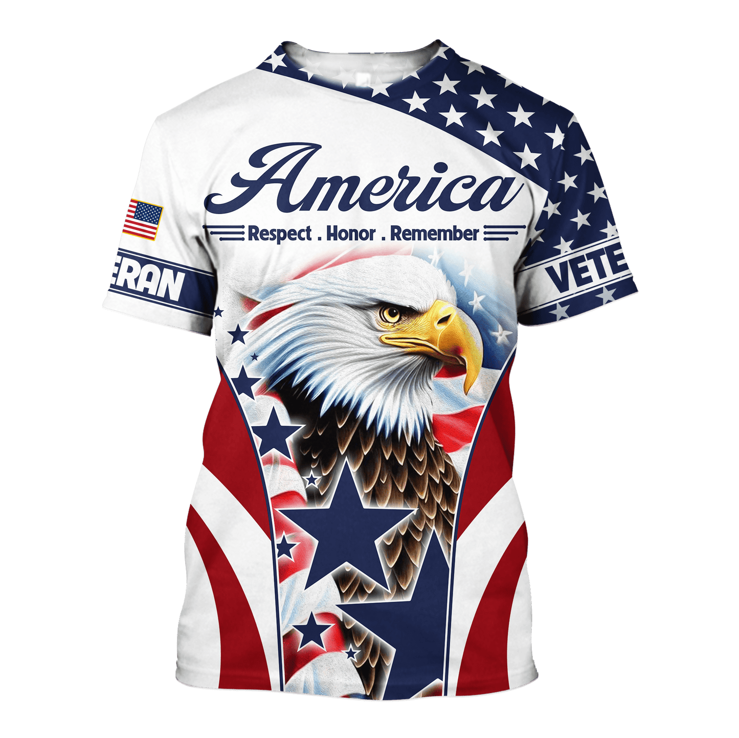 U.S. Veteran, America Respect . Honor . Remember, Zip Hoodie