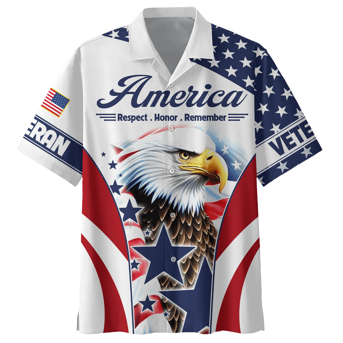 U.S. Veteran, America Respect . Honor . Remember, Zip Hoodie