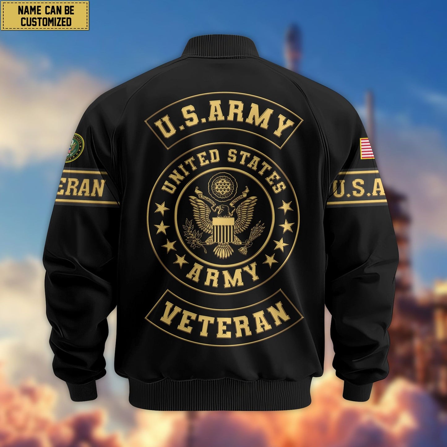 Premium Personalized US Veterans Bomber Jacket da120901, Gifts For US Veterans, Gifts For Veterans Day