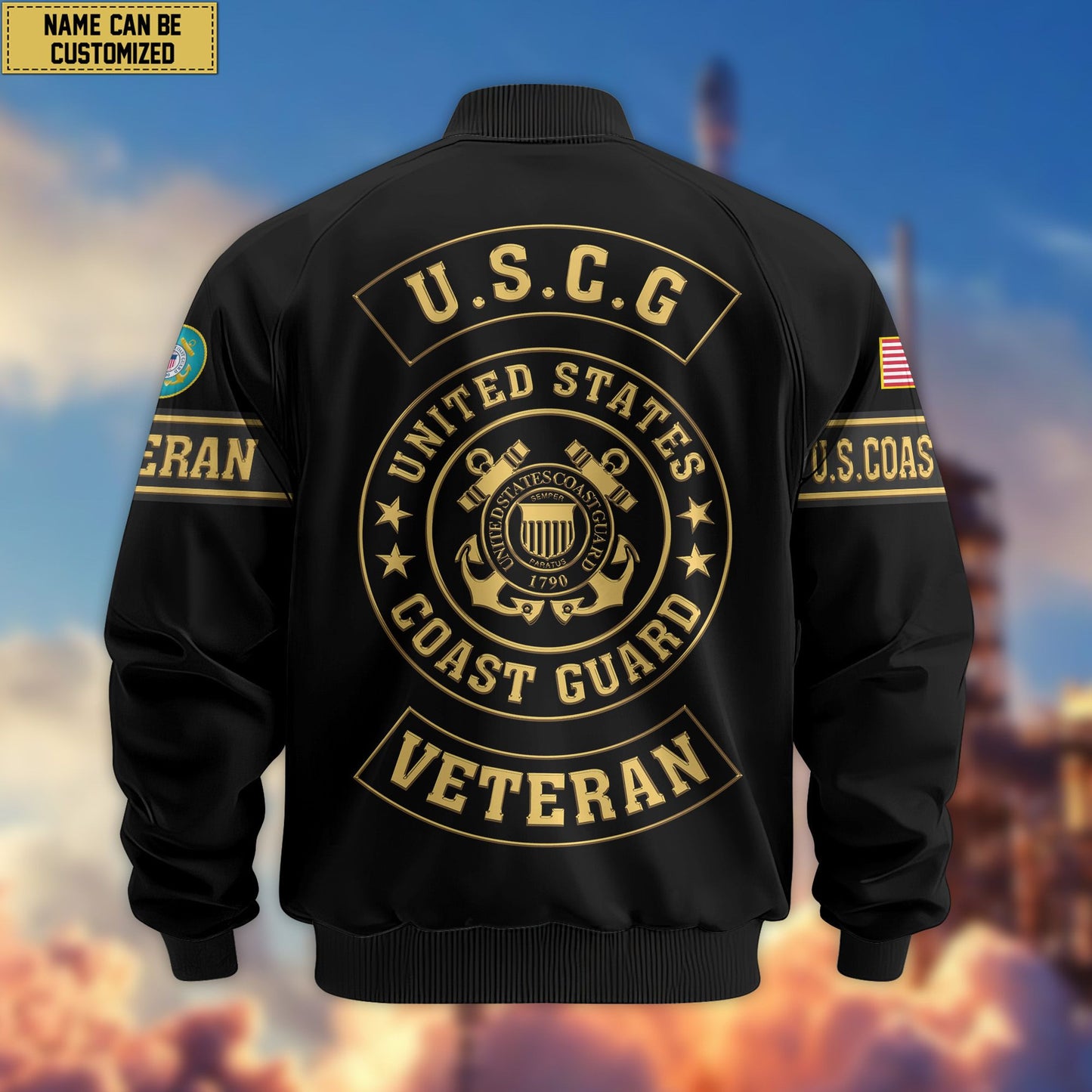 Premium Personalized US Veterans Bomber Jacket da120901, Gifts For US Veterans, Gifts For Veterans Day