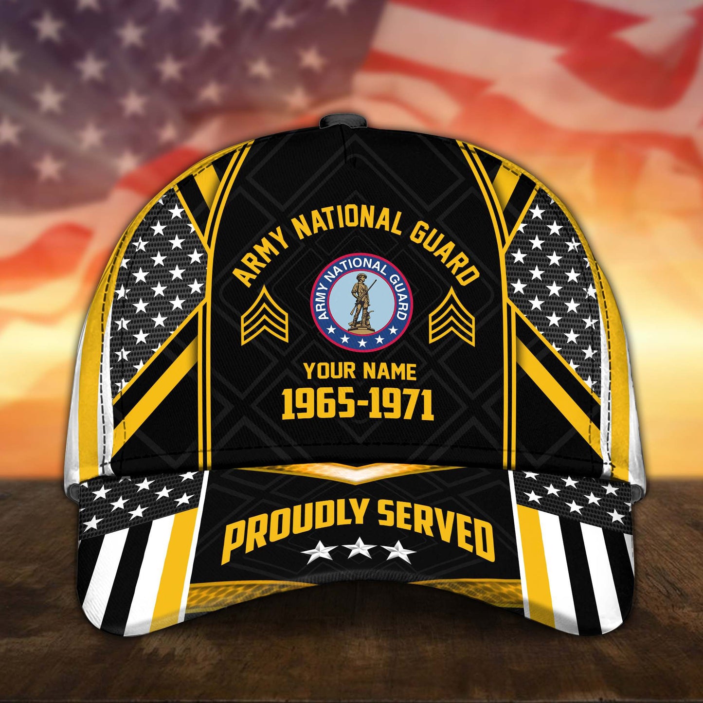Premium Custom Name, Rank And Years of Service US Veterans Cap huda160802