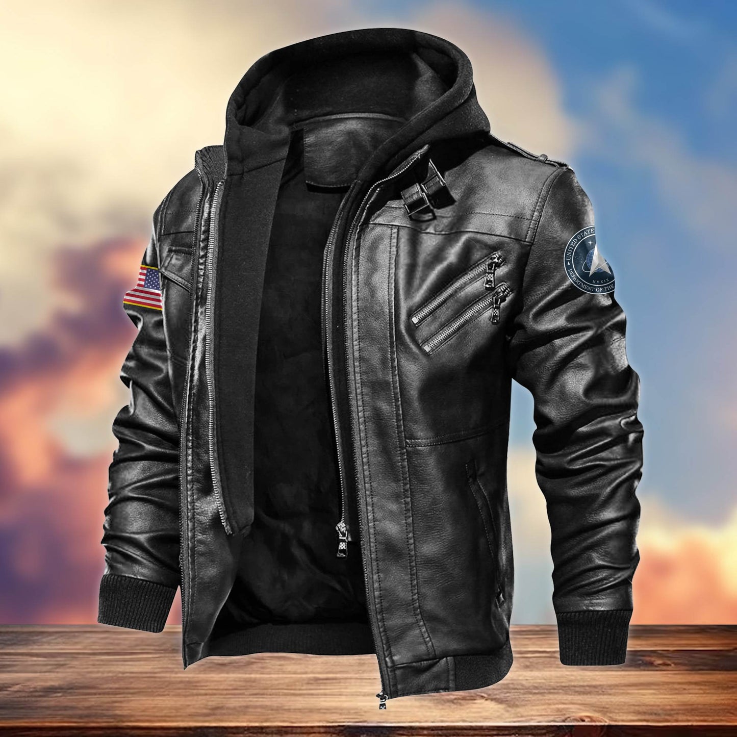 Premium US Veterans Leather Jacket hu300913, Gifts For US Veterans, Gifts For Veterans Day