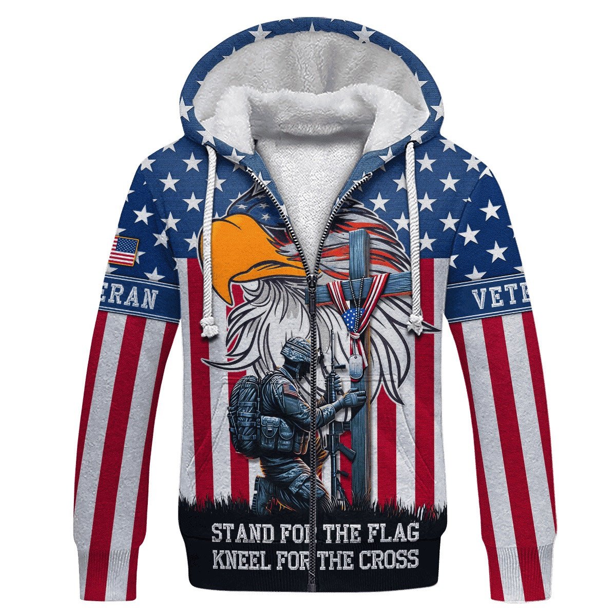 Stand For The Flag - Kneel For The Cross - US Veteran, Gifts for Veterans, Veterans Day