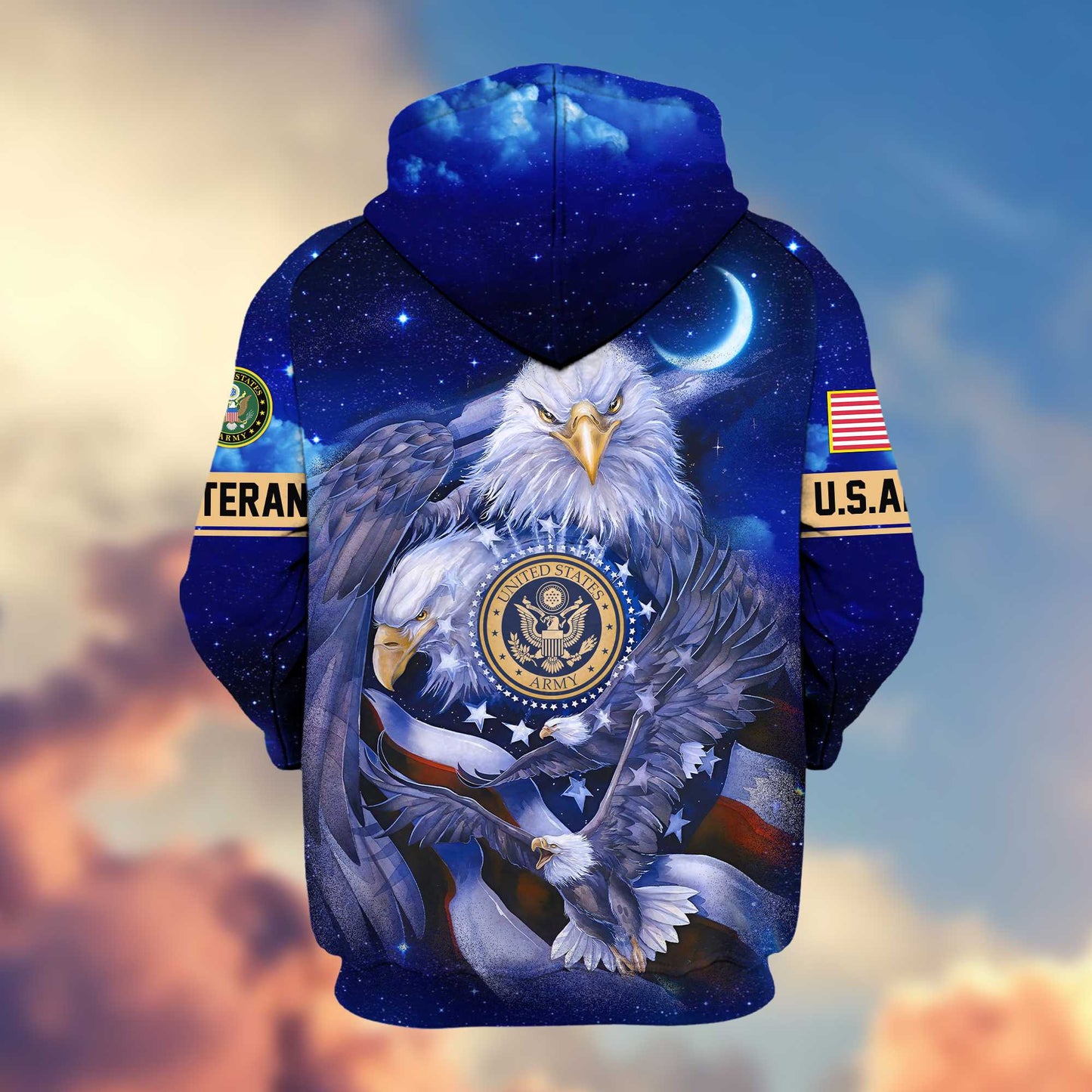 Premium US Veterans Zip Hoodie HG041112, Gifts For US Veterans, easychoo.com