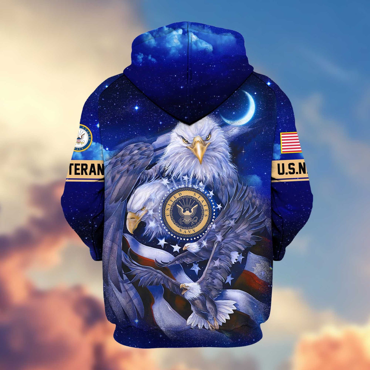 Premium US Veterans Zip Hoodie HG041112, Gifts For US Veterans, easychoo.com