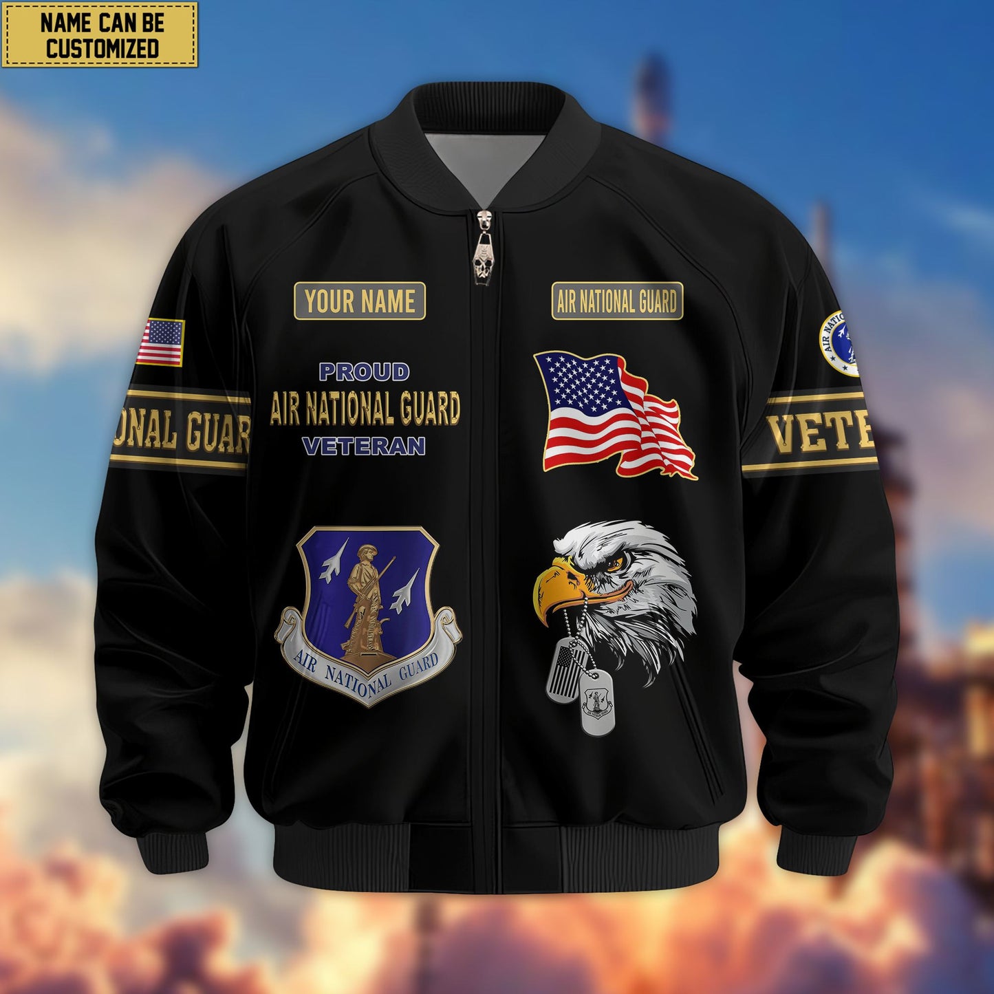 Premium Personalized US Veterans Bomber Jacket da120901, Gifts For US Veterans, Gifts For Veterans Day