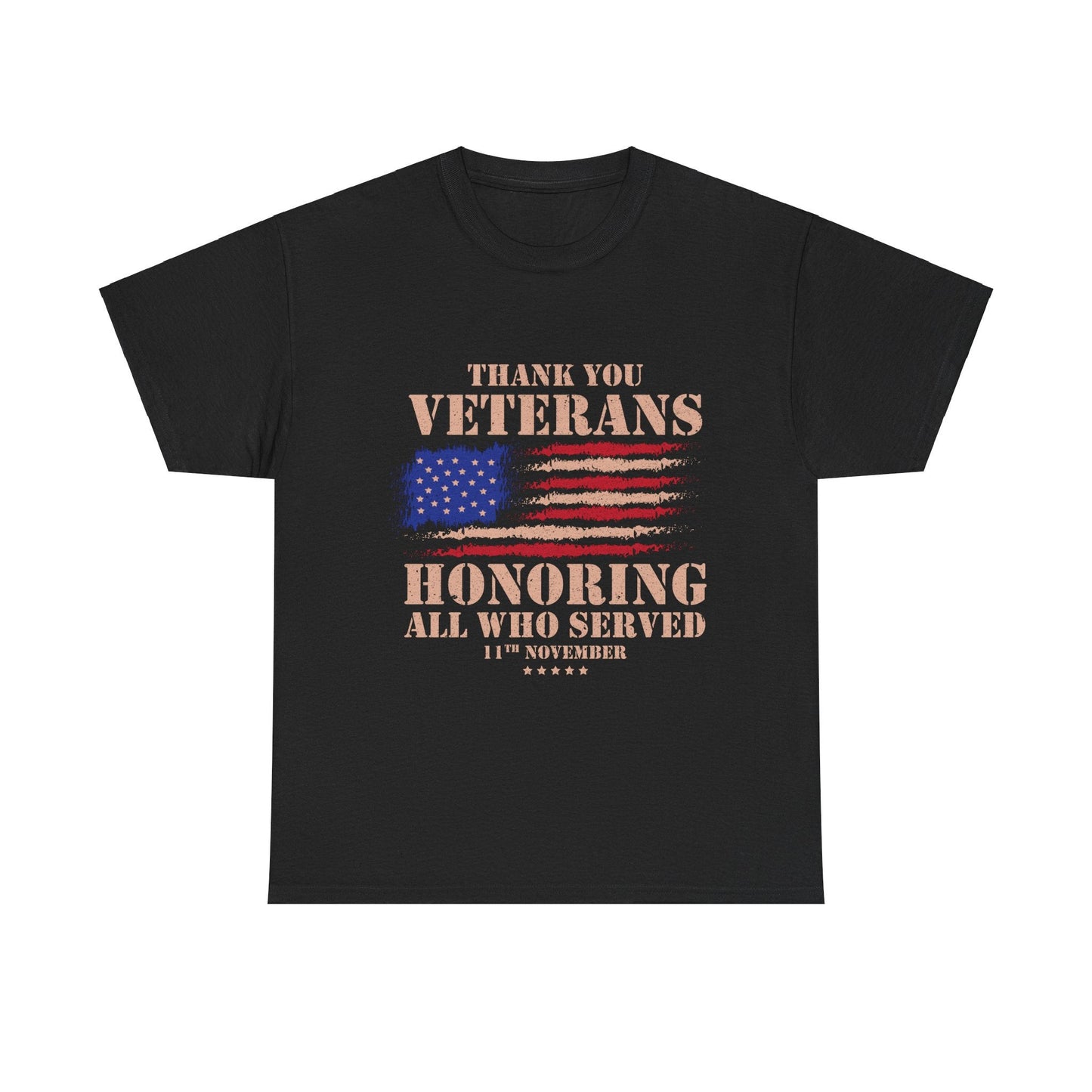 Thank You Veterans - Veterans Day, Veterans US, Gifts for Veterans, Unisex Standard T-Shirt, easychoo.com