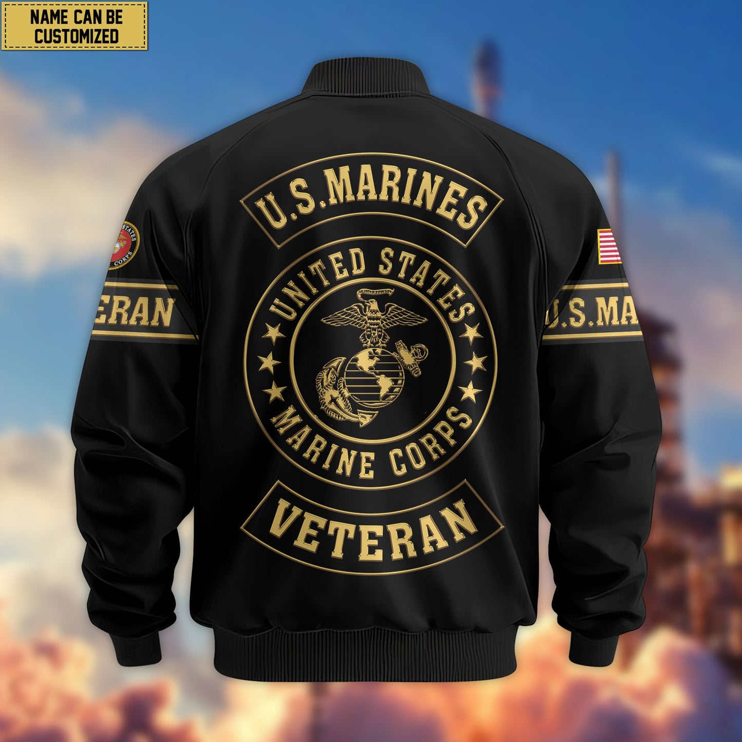 Premium Personalized US Veterans Bomber Jacket da120901, Gifts For US Veterans, Gifts For Veterans Day