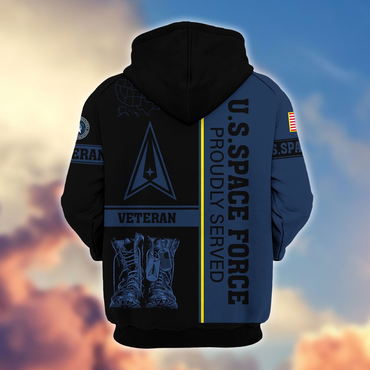 Premium US Veterans Zip Hoodie HF080111, Gifts For US Veterans Gifts On Father's Day, Armed Force Day, Independence Day, Veterans Day., easychoo.com