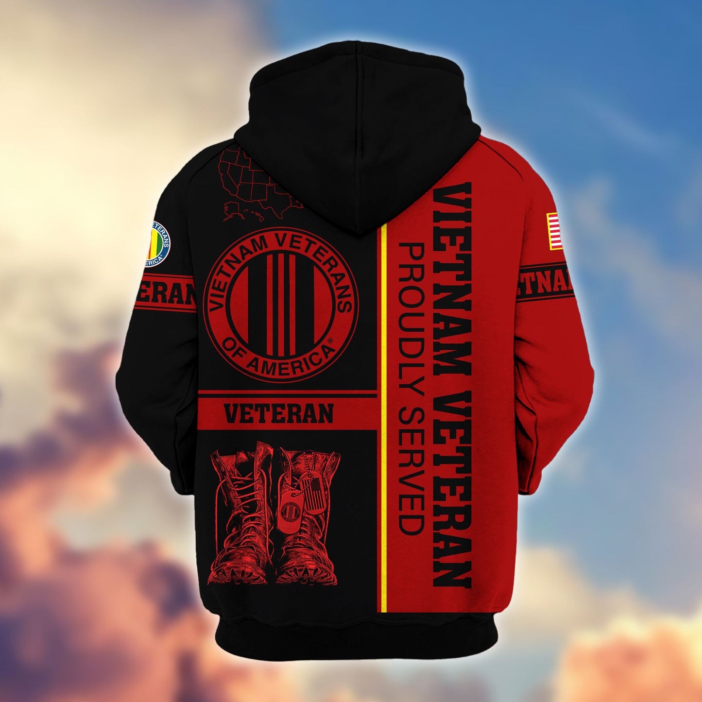 Premium US Veterans Zip Hoodie HF080111, Gifts For US Veterans Gifts On Father's Day, Armed Force Day, Independence Day, Veterans Day., easychoo.com
