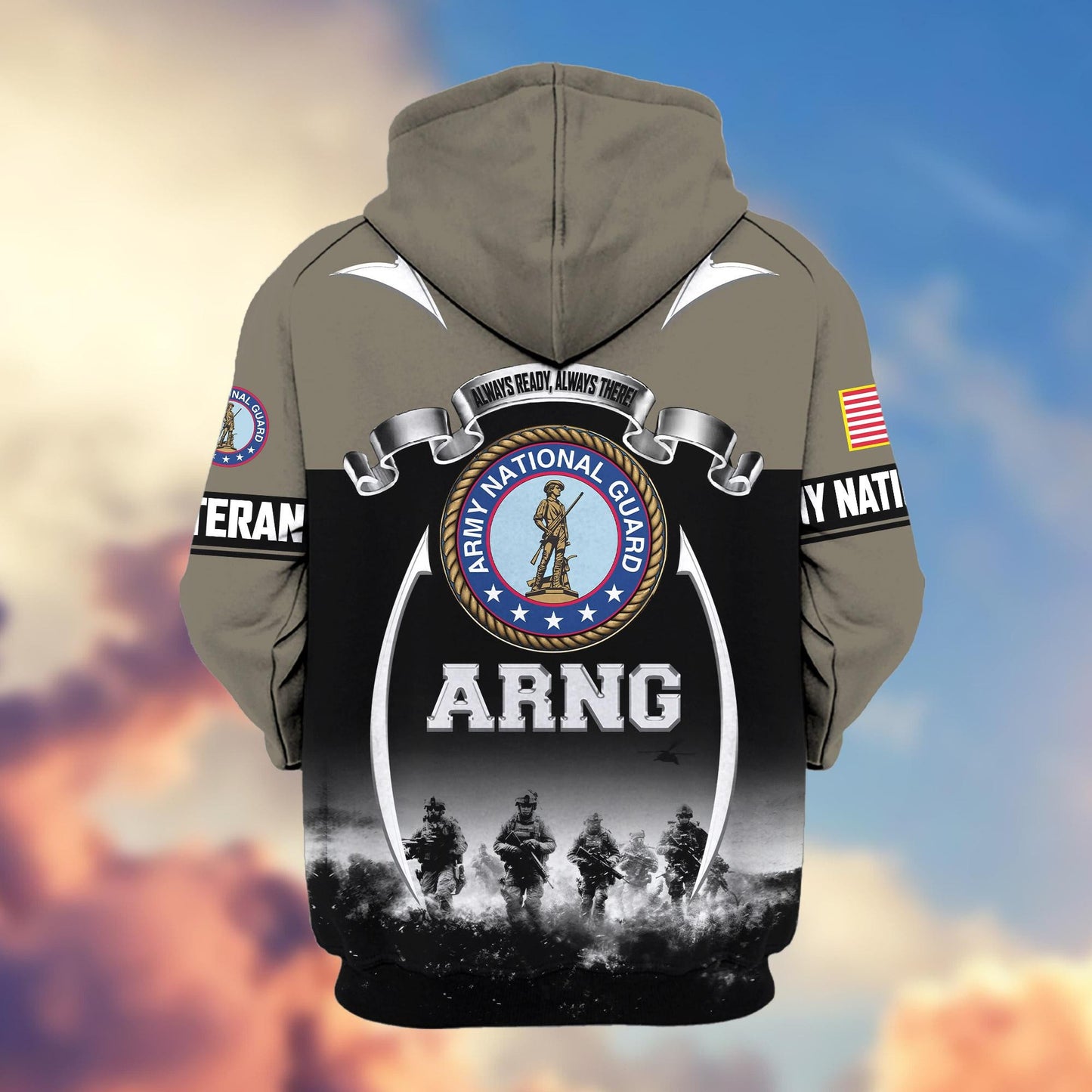 Premium US Veterans Zip Hoodie HD150821, Gifts For US Veterans, Gifts On Father's Day, Veterans Day., easychoo.com