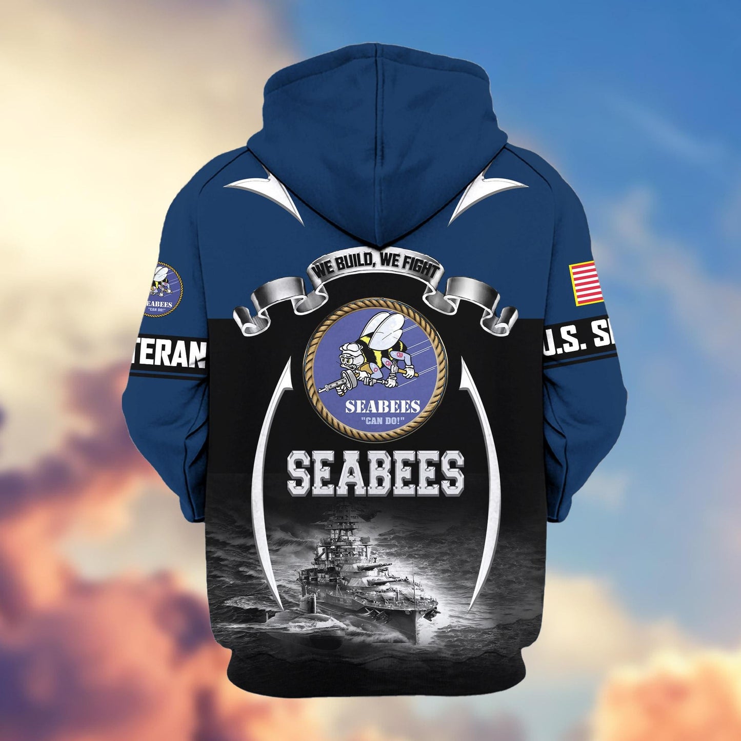 Premium US Veterans Zip Hoodie HD150821, Gifts For US Veterans, Gifts On Father's Day, Veterans Day., easychoo.com