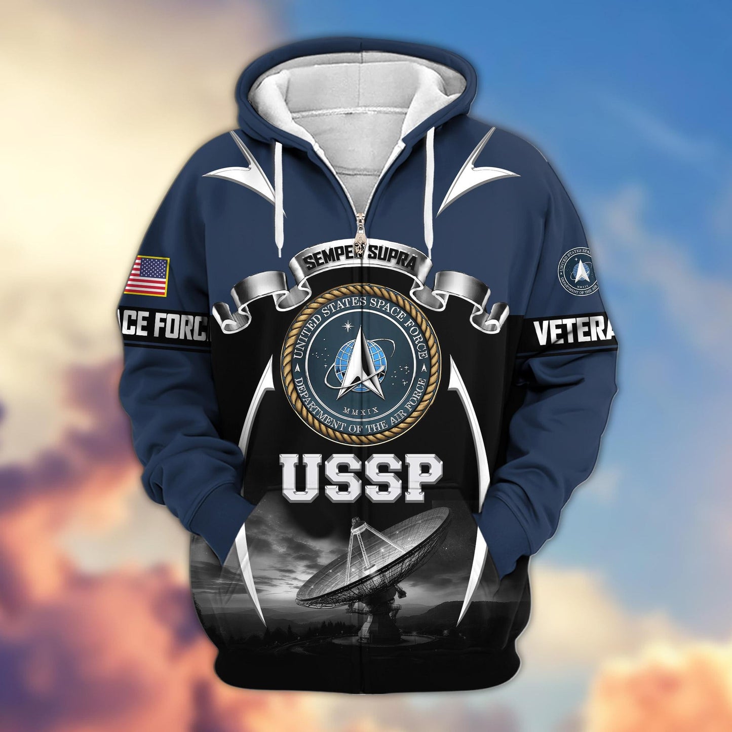 Premium US Veterans Zip Hoodie HD150821, Gifts For US Veterans, Gifts On Father's Day, Veterans Day., easychoo.com