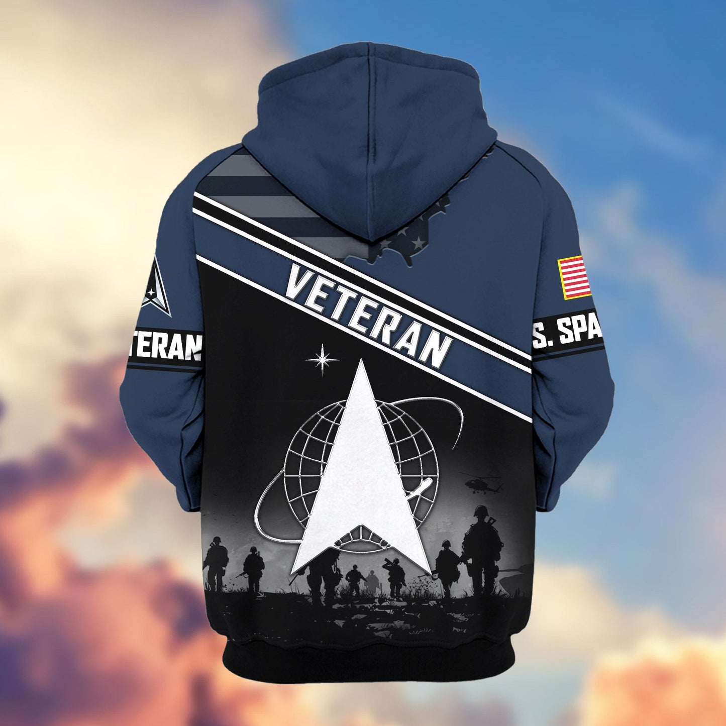 Premium US Veterans Zip Hoodie HD040921, Gifts For US Veterans, Gifts On Father's Day, Veterans Day., easychoo.com
