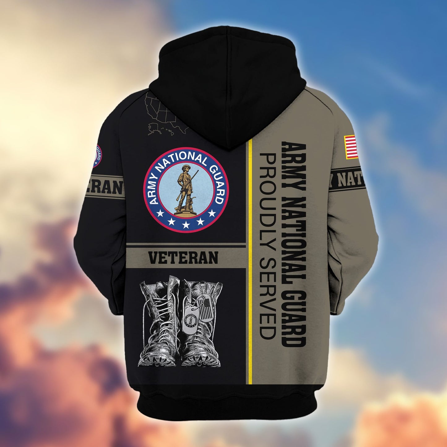 Premium US Veterans Zip Hoodie HF100911, Gifts For US Veterans, Gifts On Father's Day, Veterans Day., easychoo.com