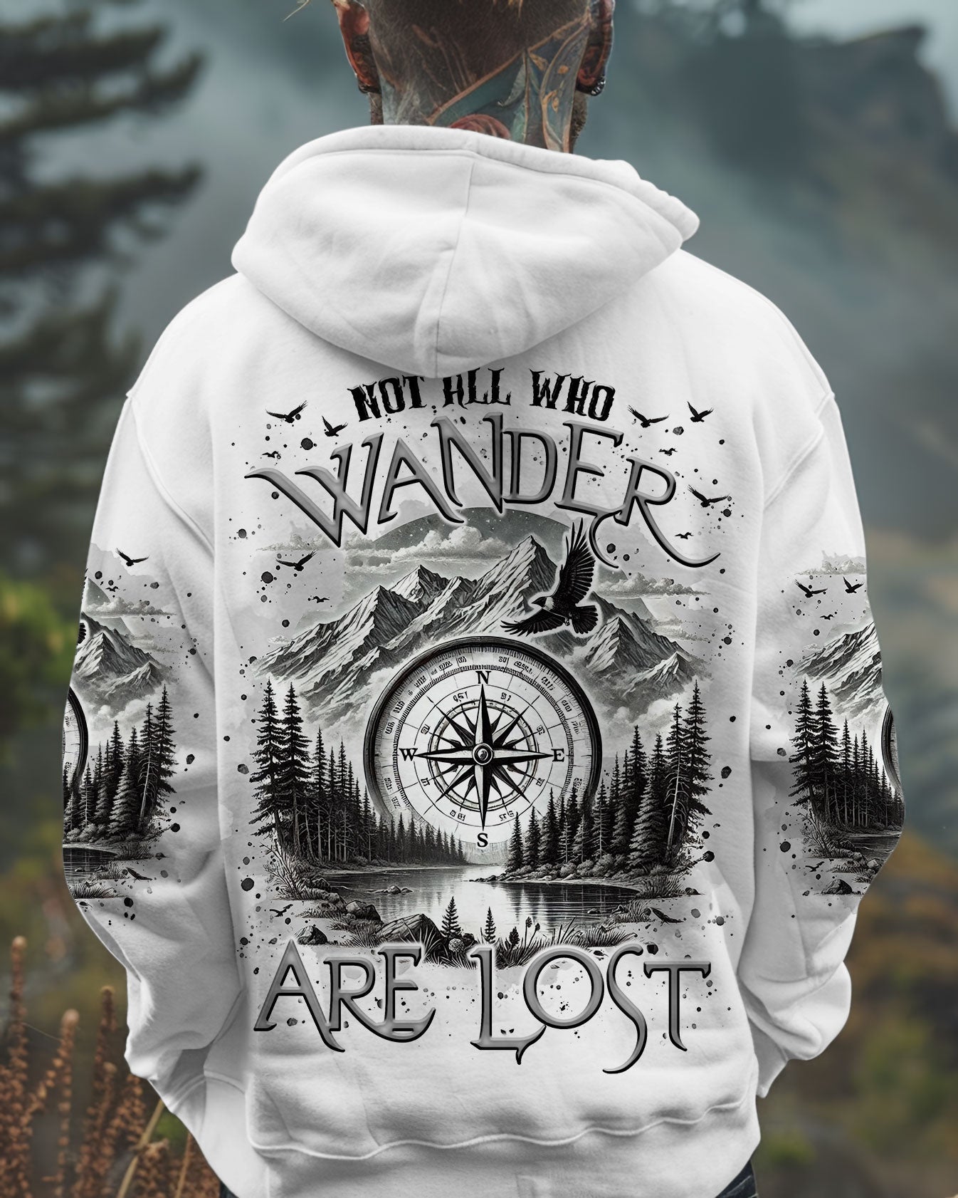 NOT ALL WHO WANDER ARE LOST COMPASS ALL OVER PRINT - TLTR2310242