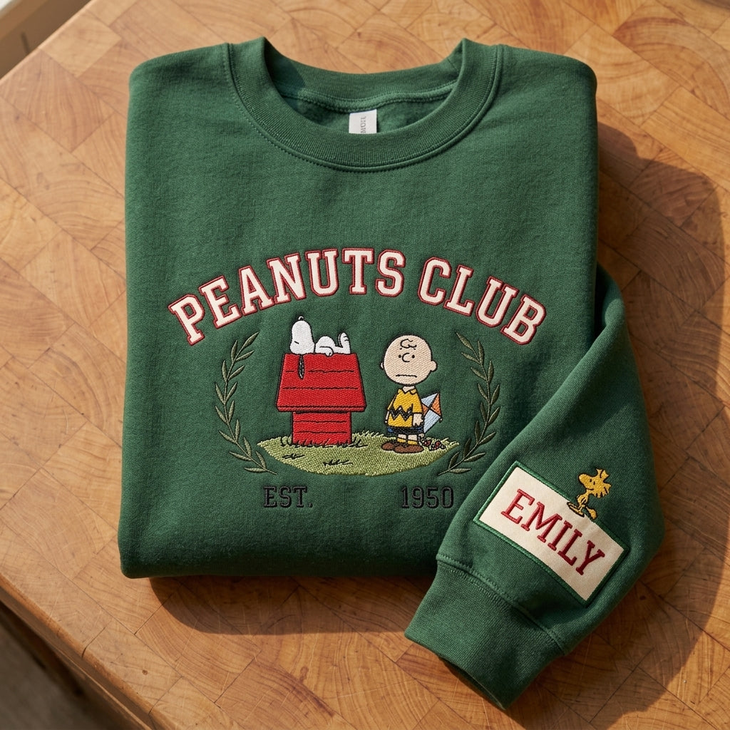 Custom Embroidered Snoopy T-Shirt, Sweatshirt, Hoodie