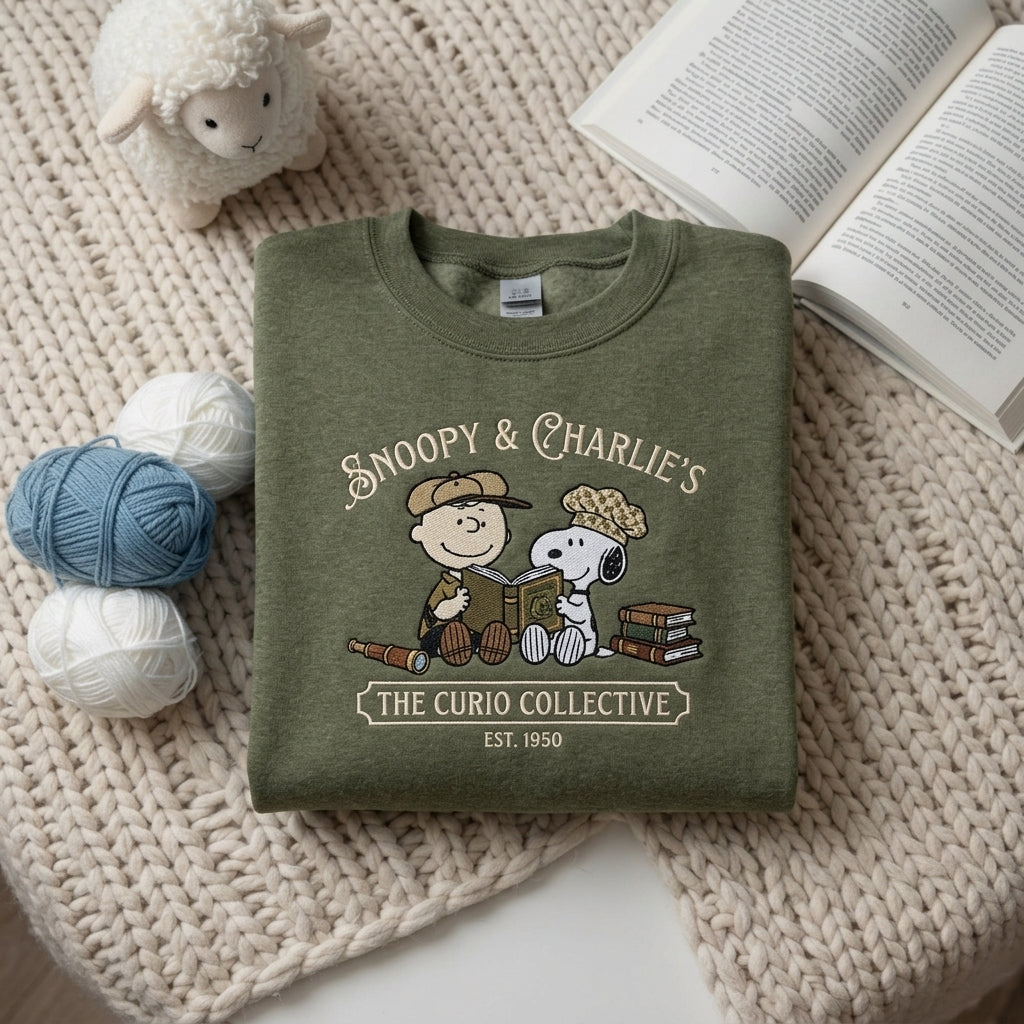 Custom Embroidered Snoopy T-Shirt, Sweatshirt, Hoodie