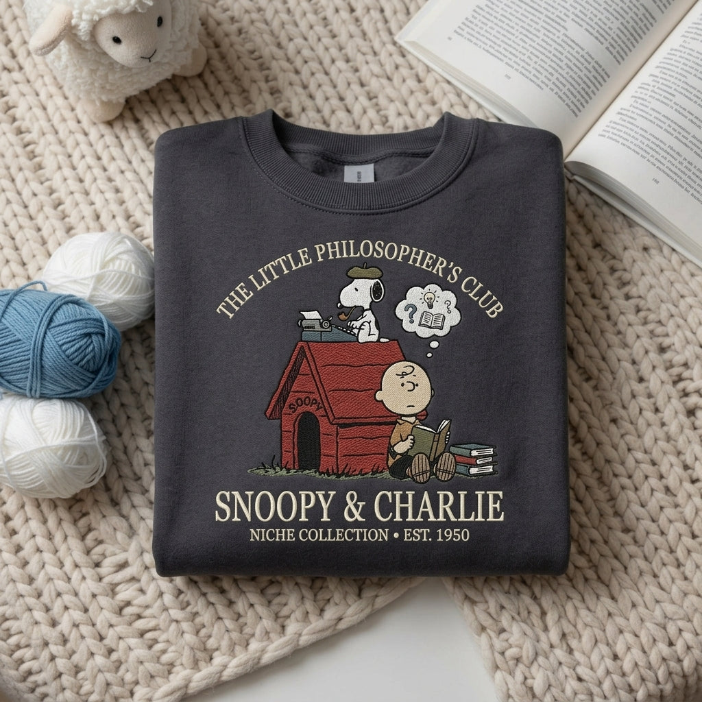 Custom Embroidered Snoopy T-Shirt, Sweatshirt, Hoodie
