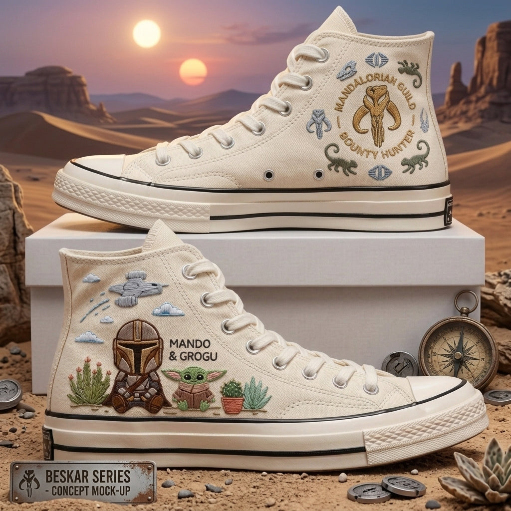 Star Wars Hand-Embroidered Converse Chuck Taylor 1970s - All Star Classic