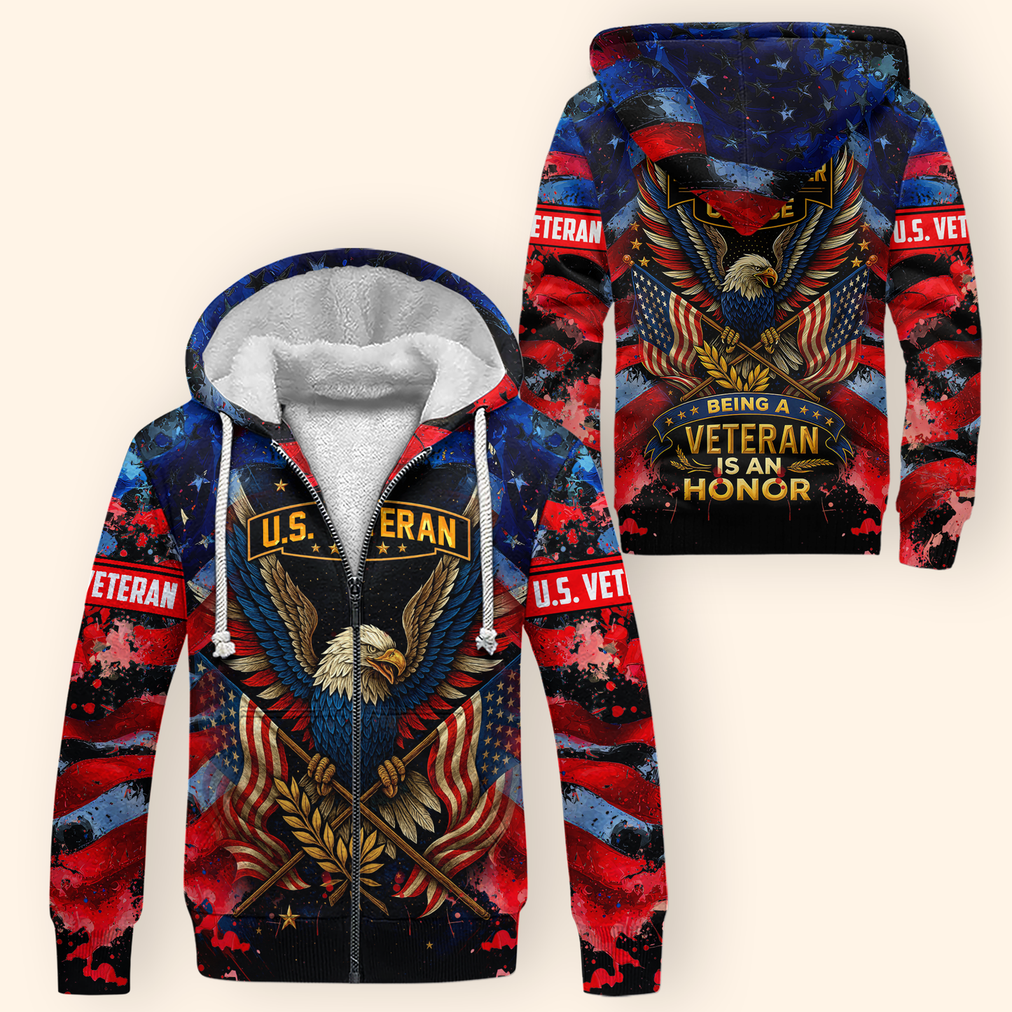 U.S. Veteran Hoodie – Being a Soldier Is a Choice, Being a Veteran Is an Honor Design, easychoo.com