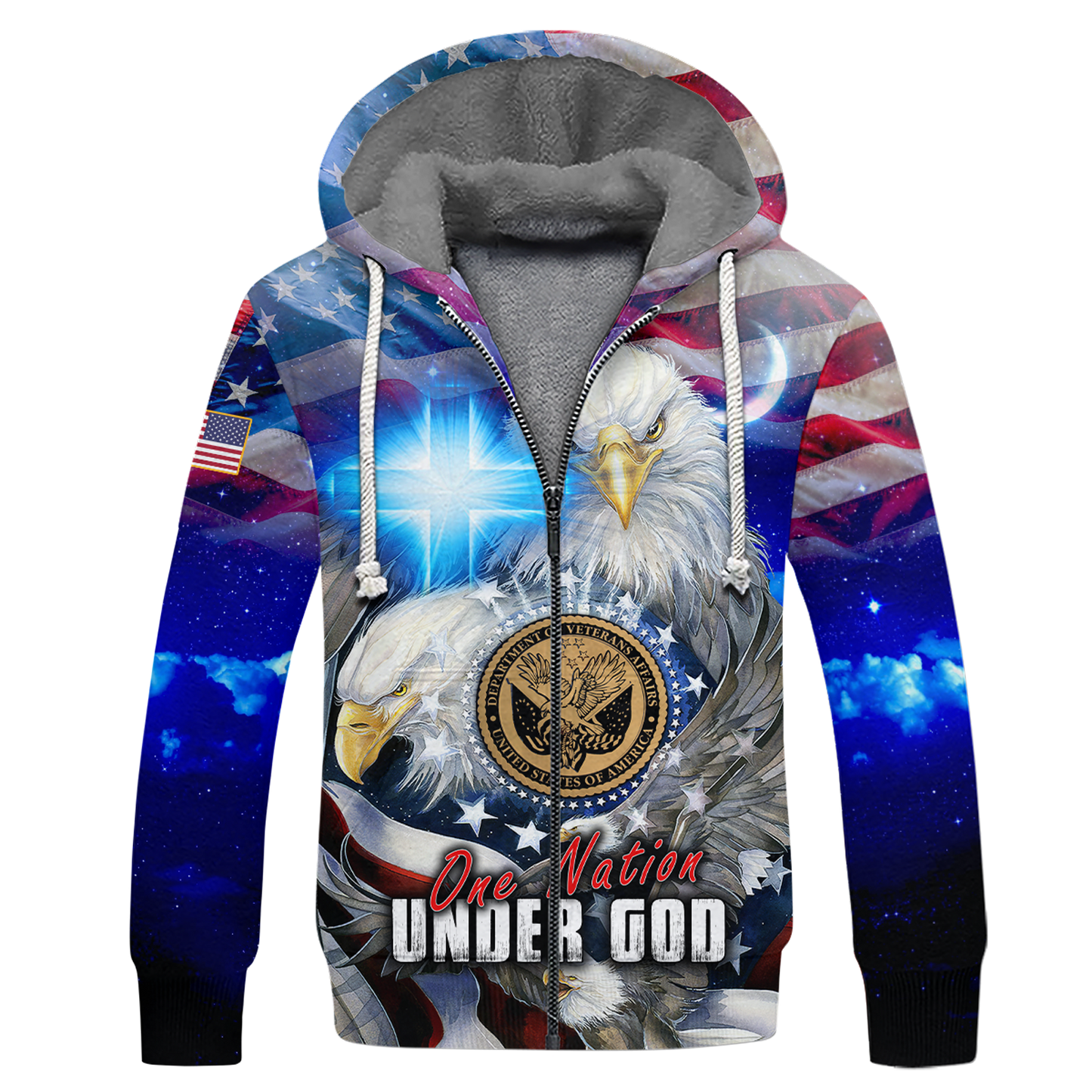 One nation under God- All Over Prints Hoodie Shirt