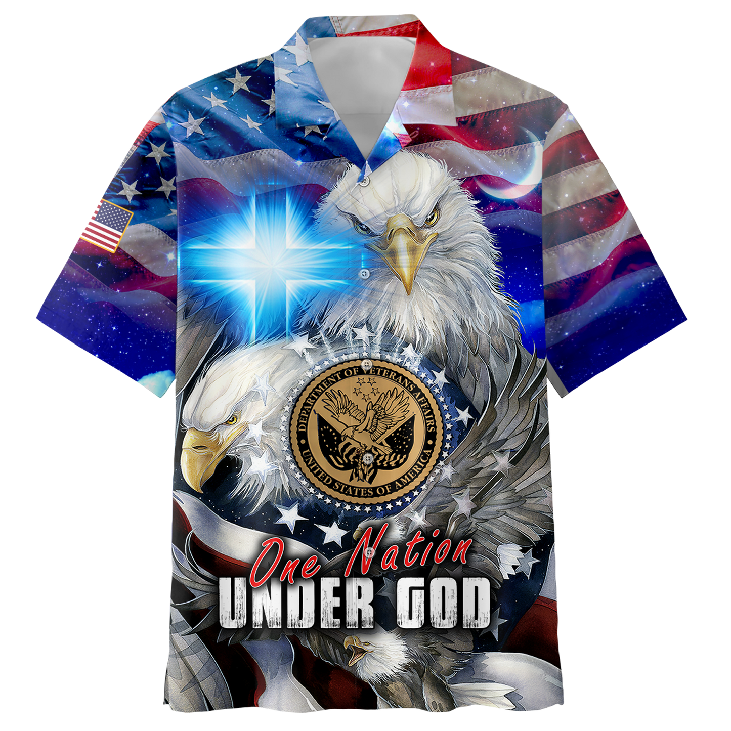 One nation under God- All Over Prints Hoodie Shirt