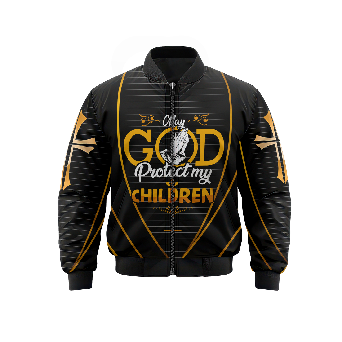 Religious Prayer Hoodie – God Protect My Children Christian Zip Hoodie, easychoo.com