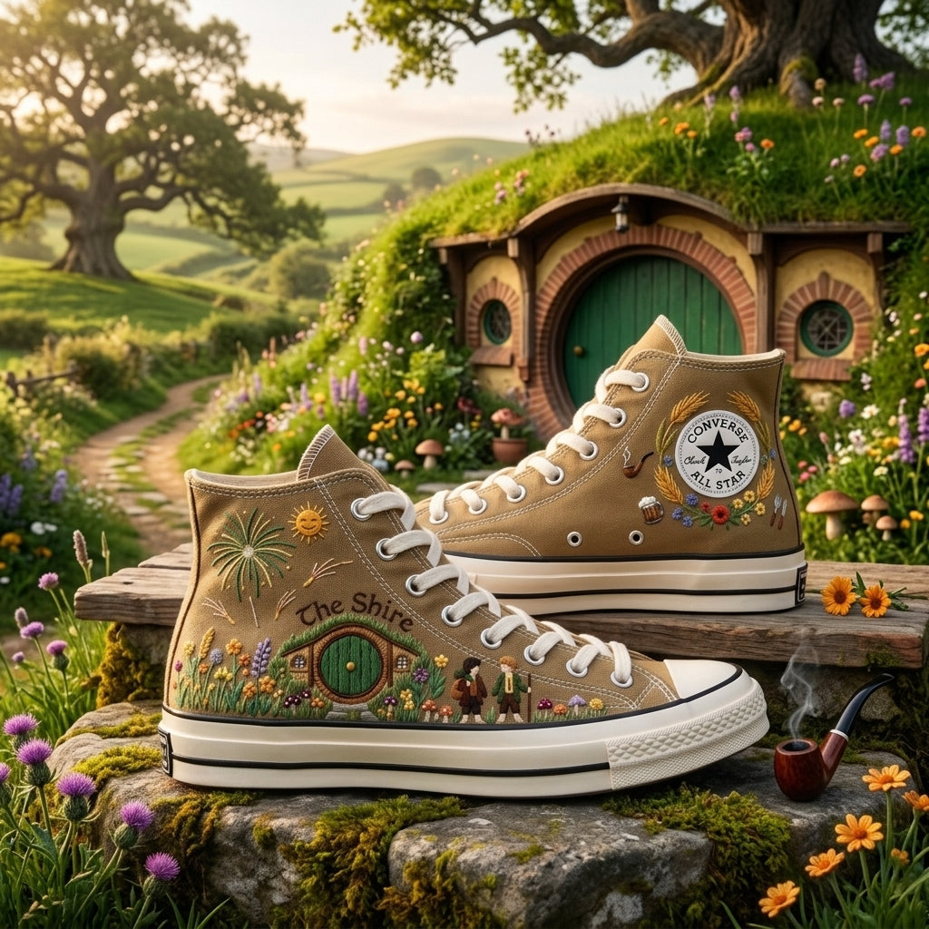The Lord Of The Rings Hand-Embroidered Converse Chuck Taylor 1970s – All Star Classic