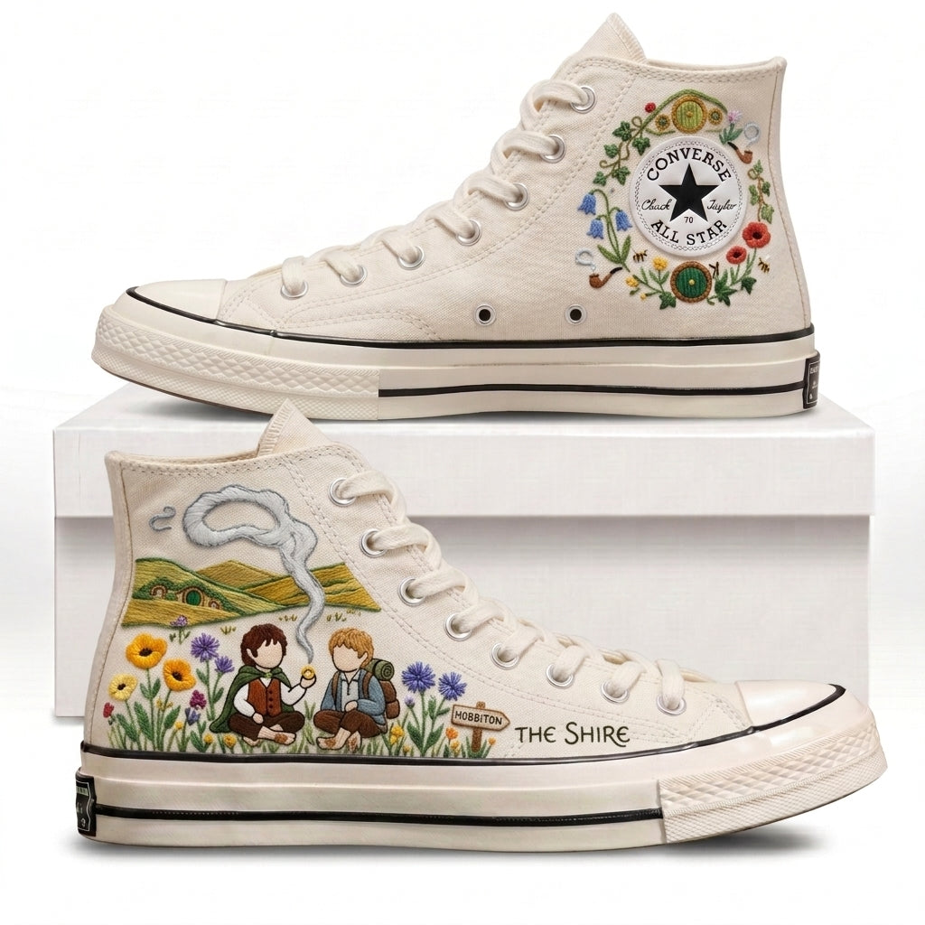 The Lord Of The Rings Hand-Embroidered Converse Chuck Taylor 1970s – All Star Classic