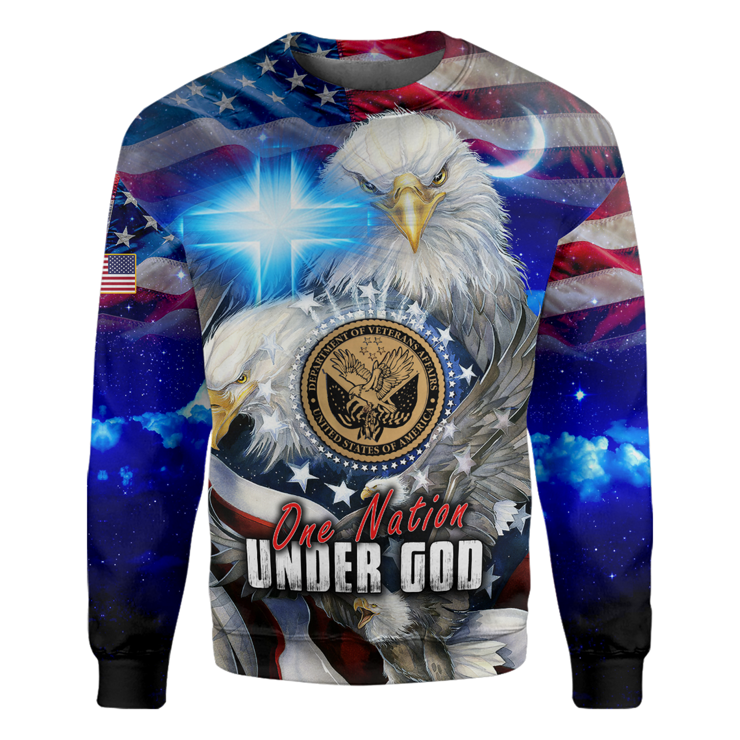 One nation under God- All Over Prints Hoodie Shirt