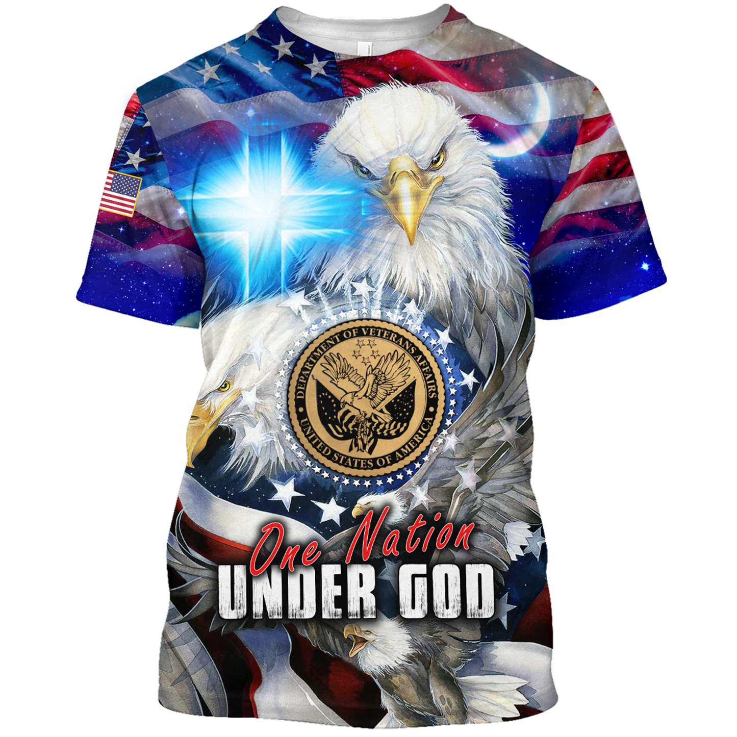 One nation under God- All Over Prints Hoodie Shirt
