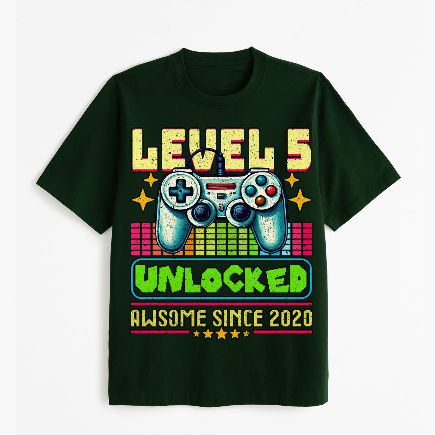 Customize - Level 5 Unlocked Awesome Since 2020 Tshirt, easychoo.com