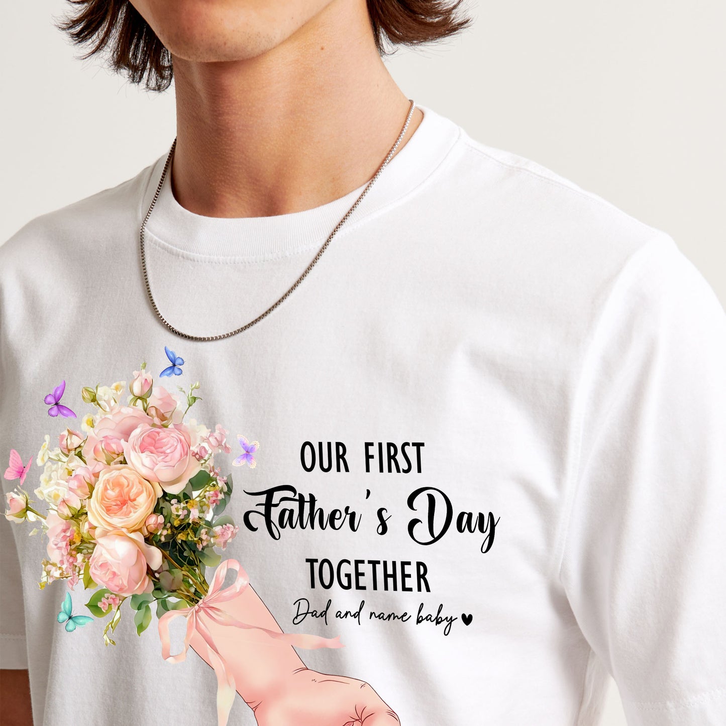 Customize family - Our First Father's Day Together Tshirt, easychoo.com