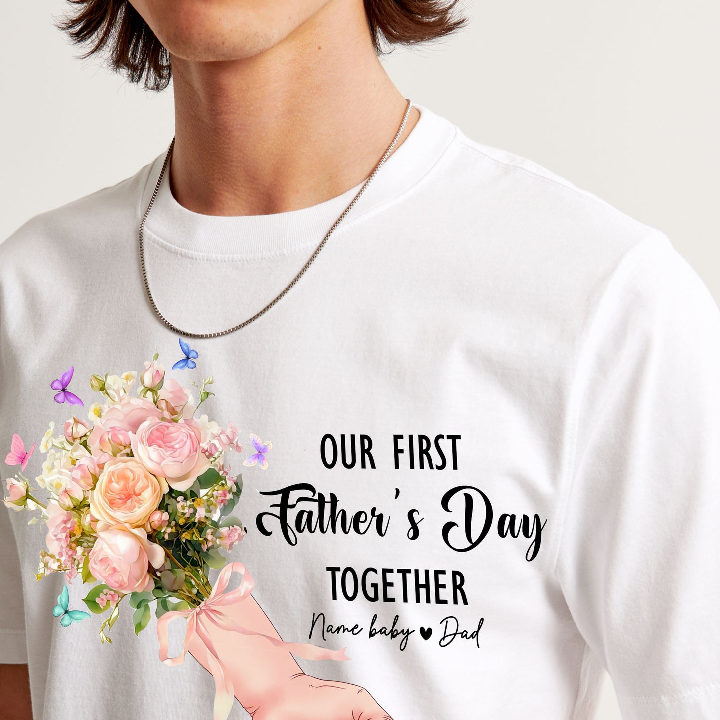 Customize family - Our First Father's Day Together Tshirt (2), easychoo.com