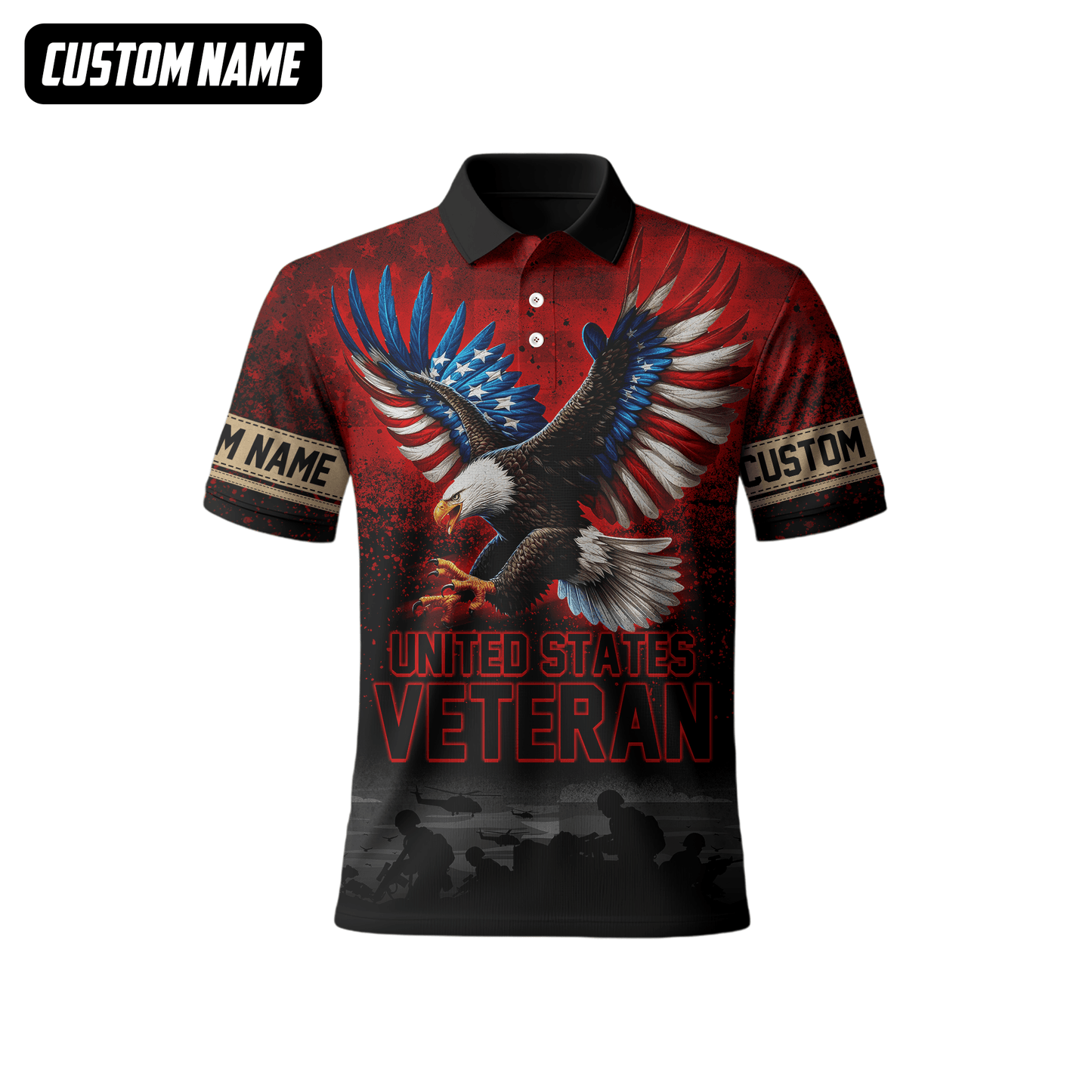 U.S. Veteran Hoodie – All Gave Some Some Gave All, Eagle with Flag Wings Zip Up, easychoo.com