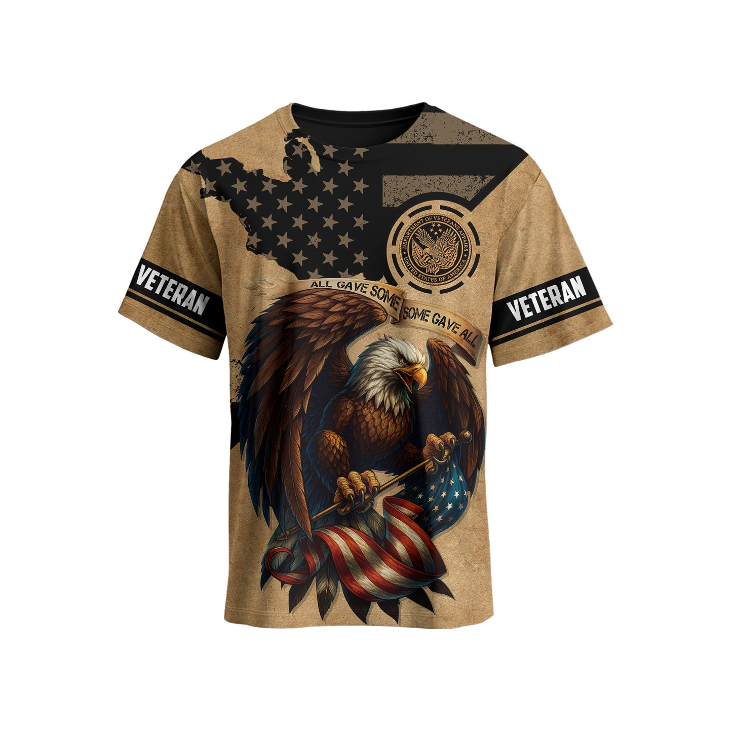 U.S. Veteran Eagle Hoodie – All Gave Some Some Gave All, Patriotic American Flag Zip Up, easychoo.com