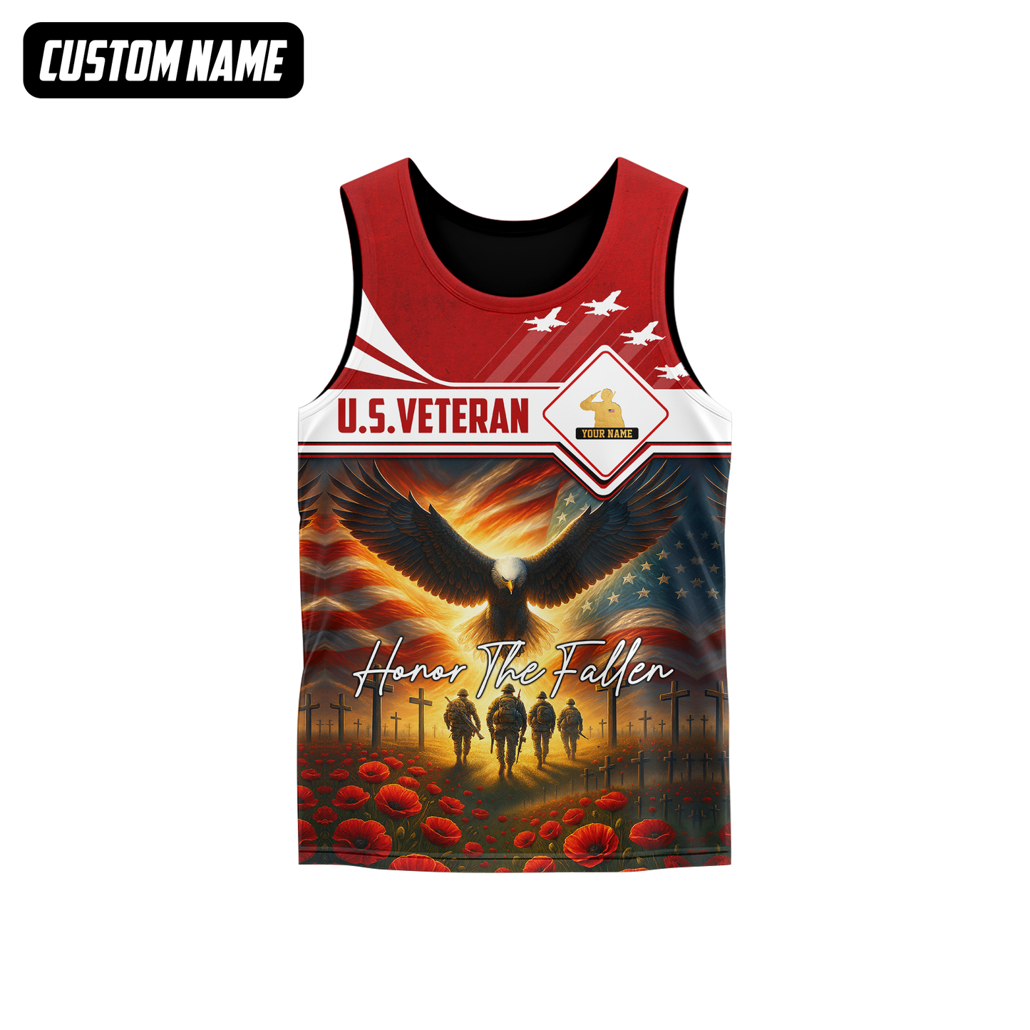 U.S. Veteran Hoodie – Honor The Fallen, Eagle and Soldiers Memorial Zip Up, easychoo.com